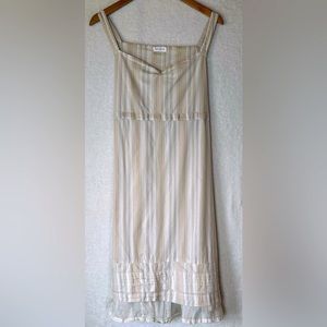 Krista Larson cotton striped dress one size fits most made in USA